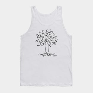 Community Strength Tree - Black Tank Top